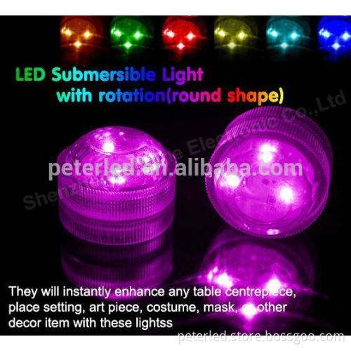 LED diamond submersible light waterproof color change round&flower